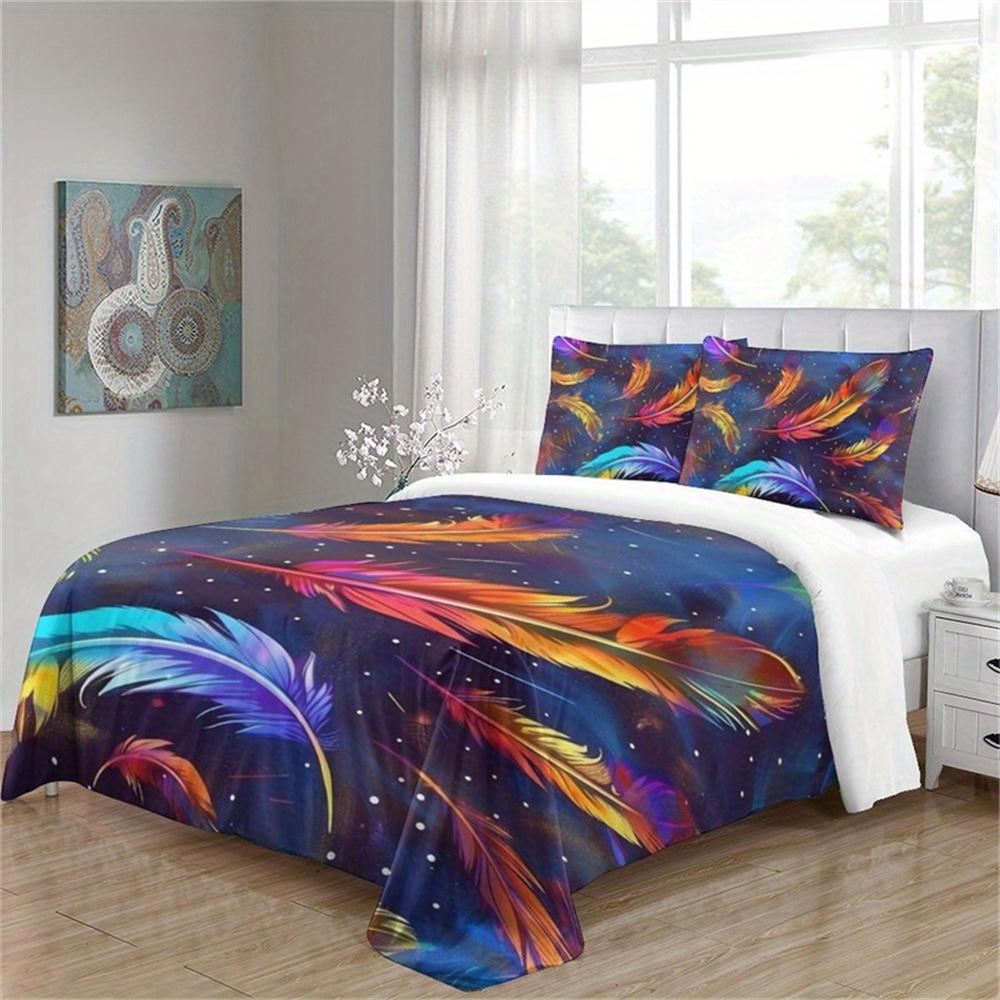 

3D Digital Print Bed Sheet Set 2/3 Piece Set Soft Polyester Fabric Machine Washable Zipper Closure Various Designs And Themes EU Single 135x200cm