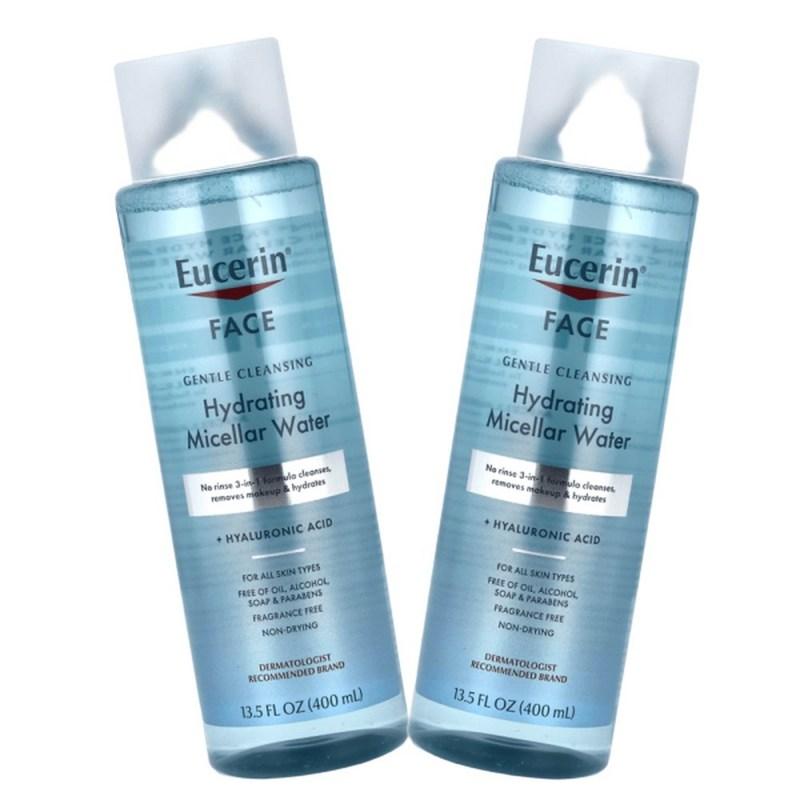 Eucerin Face Hydrating Micellar Water Unscented 400ml 2-Piece Set, 2 Pcs