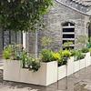 Schmiedeeisen & Edelstahl Außen-Blumenkasten-Trennwandzaun für Innenhöfe und Gewerbeflächen