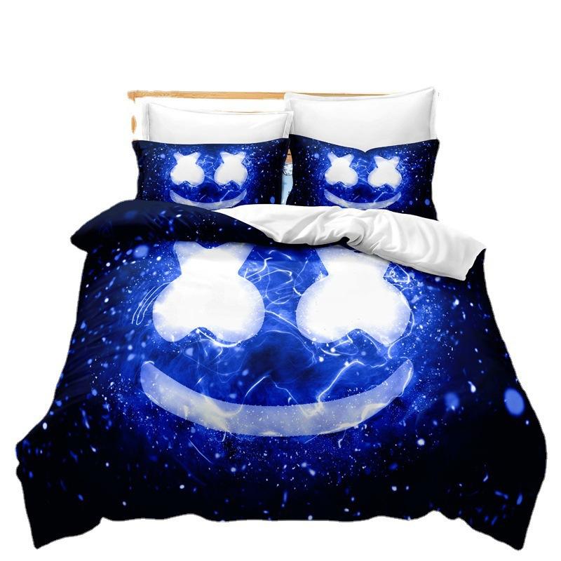 Three-Piece Bedding Digital Printing Kit Home Textile Quilt Cover