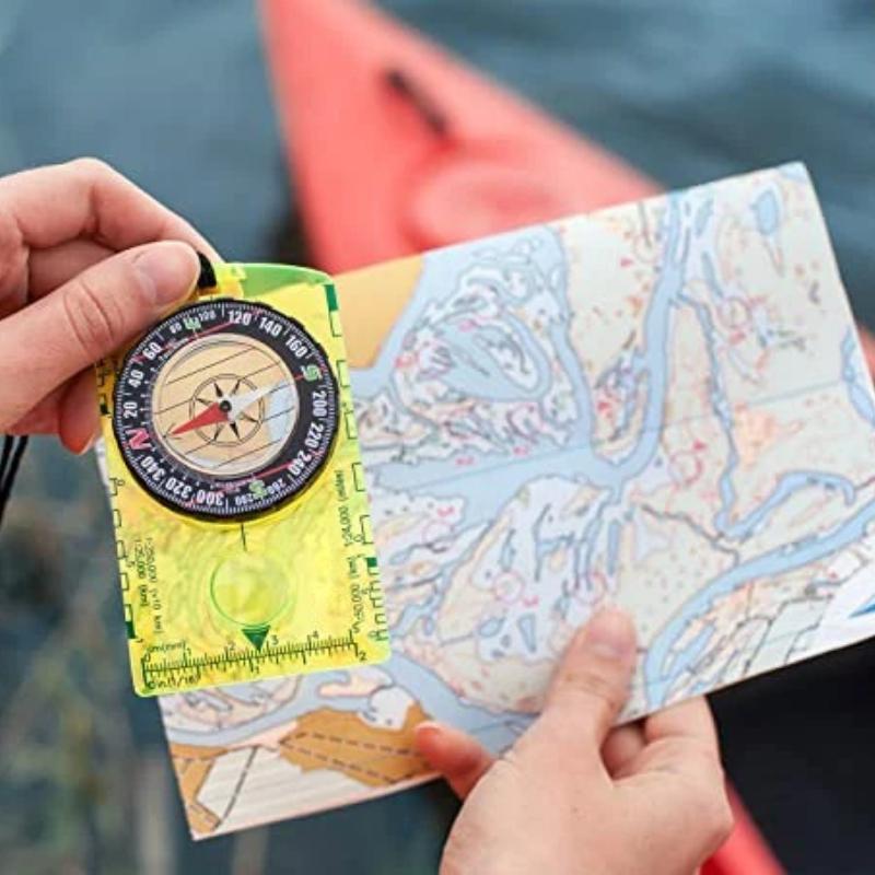 Outdoor Camping Directional Cross-country Race Hiking Special Compass Baseplate Ruler Map Scale Compass Night Boy Gift Tool