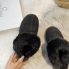 [AMANNORR] Mao Mao slippers women's new autumn and winter platform snow boots bag head outdoor half-tray cotton shoes