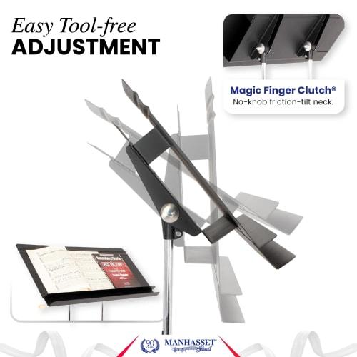 Manhattan Music Stand M54 Regal Conductor's Stand, Black