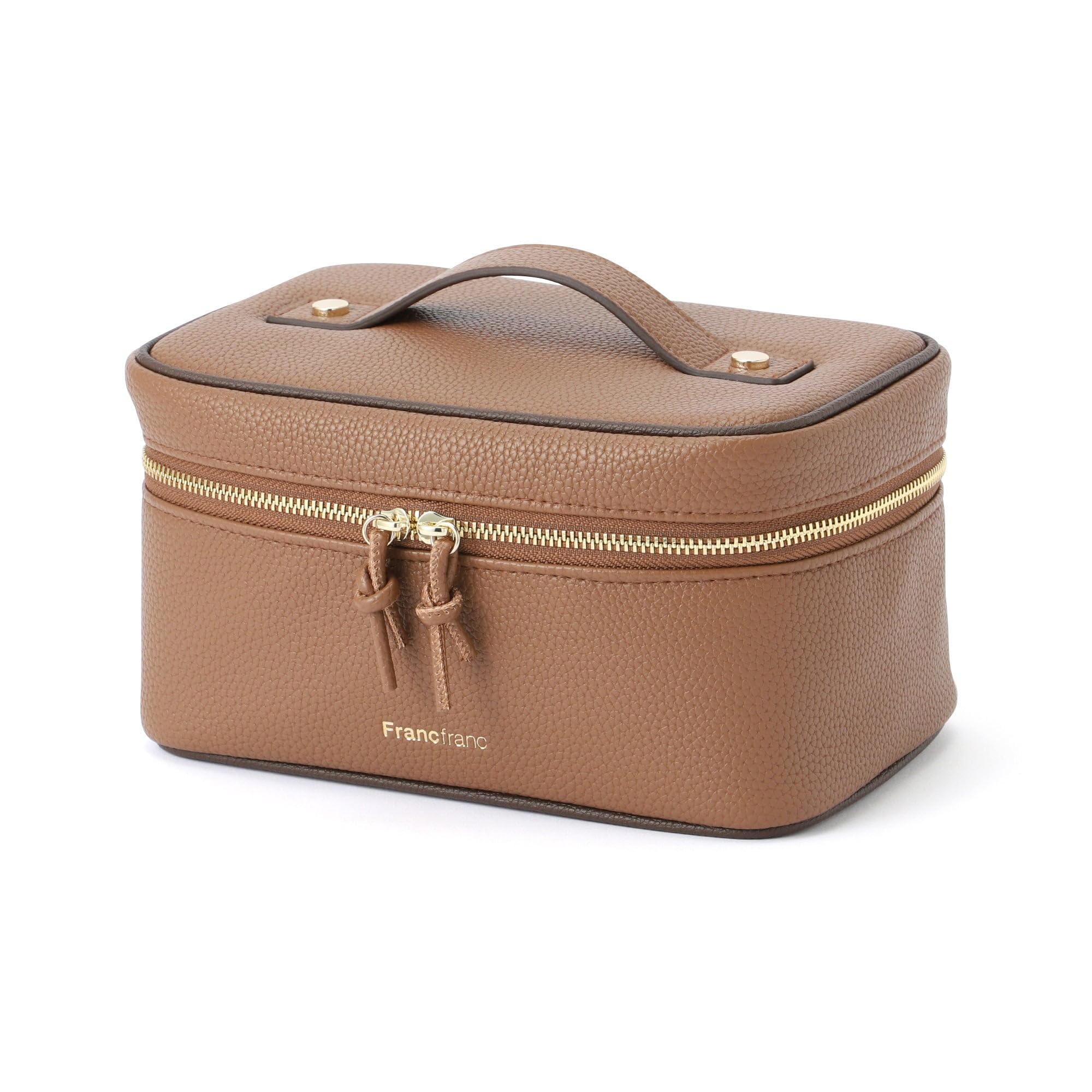 

Francfranc Francfranc Vanity Brown Two-tone Pouch, Small,