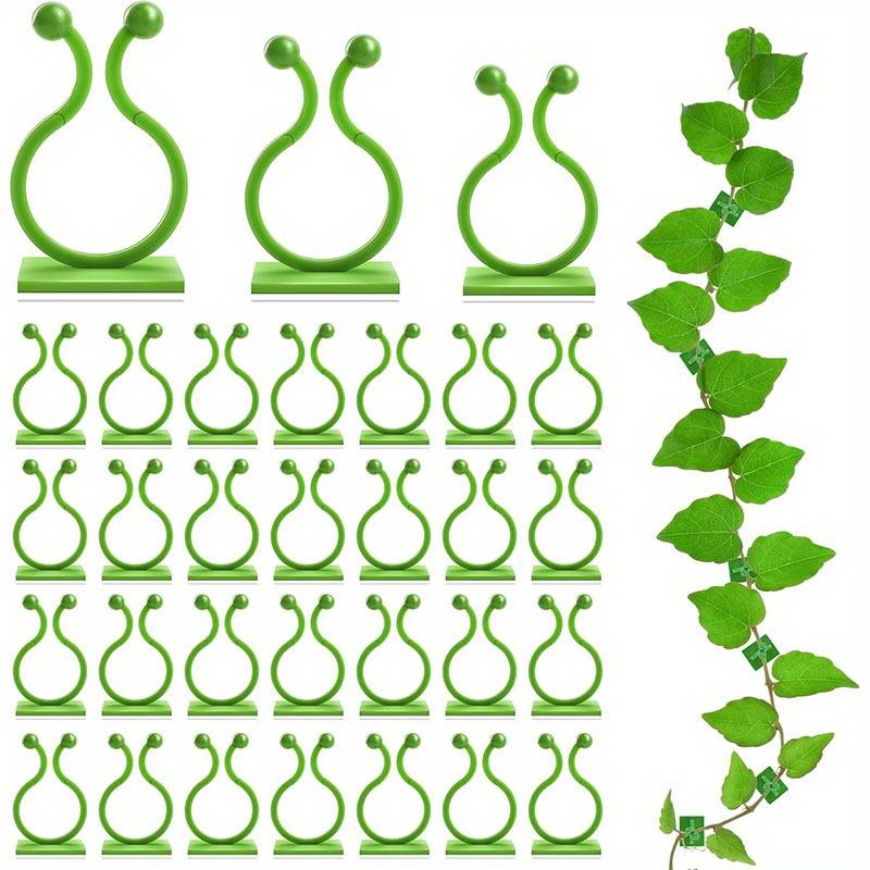 150pcs Wall Clips for Climbing Plants – Green Plant Clips, Wall Plant Holder for Vines, Indoor Plant Clips & Vine Hooks