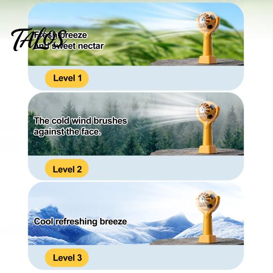 Talos Soccer Neck Fan, Portable Mini Handheld Fan with Lanyard, Football Shape Cooling for Outdoor Sports, Gift