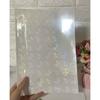 5 Sheets Clear Holographical Overlay Lamination Vinyls Self-Adhesive Laminate Waterproof Vinyls Sticker Paper