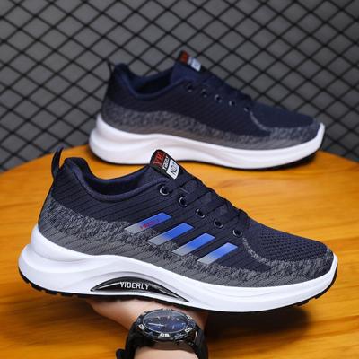 Herren Frühling und Herbst neuer Trend fliegendes gewebtes Herren Sportschuhe vielseitige lässige Mesh-Schuhe koreanische Version von Laufschuhen