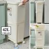 360° 2 Tier Recycle Wheel Kitchen Rubbish Recycle Dustbin Large Capacity Practical Garbage Trash Household Sorting Bin Rotating Wheel Kitchen Rubbish