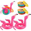 Inflatable Christmas Hat Toss Game - Cactus, Flamingo & Antlers for Parent-Child Fun