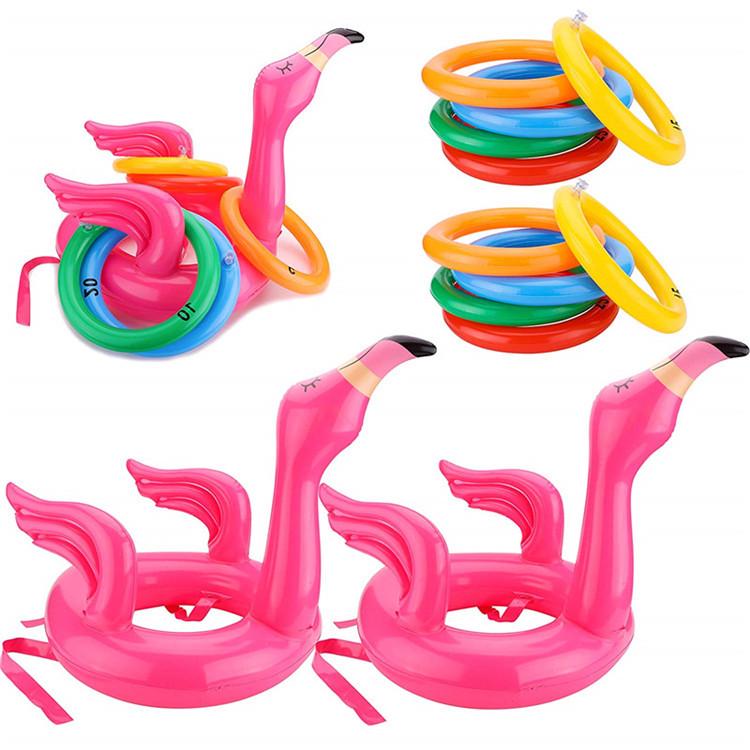 Inflatable Christmas Hat Toss Game - Cactus, Flamingo & Antlers for Parent-Child Fun