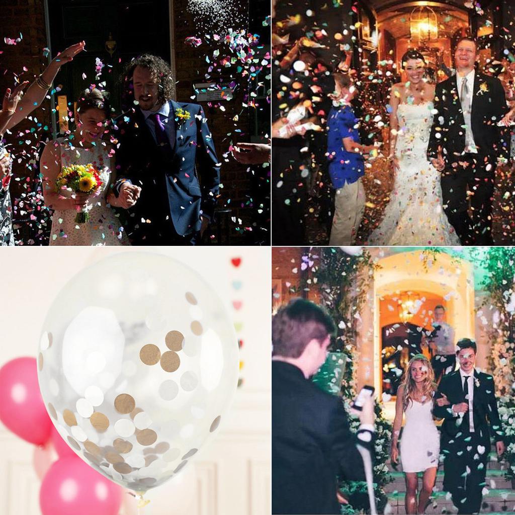 6000 Stück Mehrfarbige Runde Konfetti Hochzeit Papierdekoration Partyzubehör Ohne Glitzer für Festivals Geburtstage Romantische Veranstaltungen