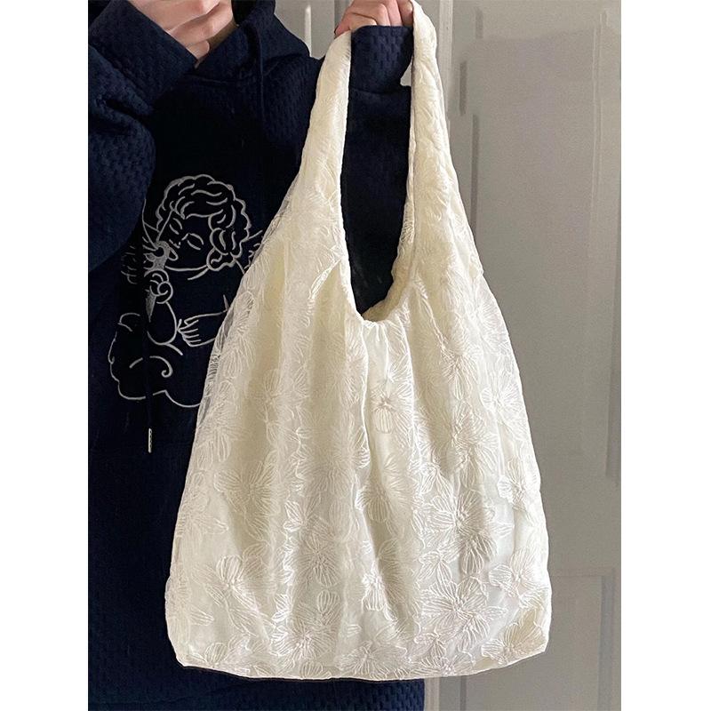 Melt The Girl'S Heart! Korean Gentle Wind, Lace Lace Shoulder Bag, Lace Fairy Bag That Matches Skirts