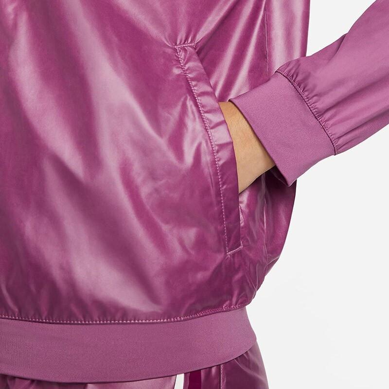 Nike Casual Cropped Woven Jacket Women Outerwear Purple DD6848-507