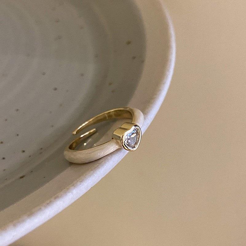 Elegant Geometric Glazed Open Ring for Women - Adjustable Trendy Fashion Accessory Open Adjustable