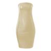 Women's Fashion Casual Self-Cultivation Leather Color Sexy Hip Wrap Bra Dress