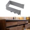 under Sink Pipe Cover U Drainage Grommet Gray Parts Sturdy Recessed Baffle Cover for Bathroom Cabinet Bottom Drainage Grommet