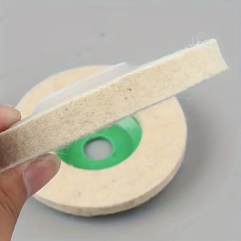 1pc/10pcs Wool Felt Disc 4 Inch Felt Polishing Wheel Buffing Pads Angle Grinder Wheel Felt Polishing Pad Disc For Metal