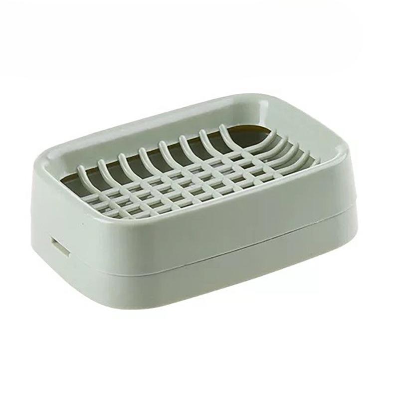 Grid Soap Box Handmade Soap Double-layer Drip-drying Wall-mounted Storage Rack Laundry Soap Soap Box Storage