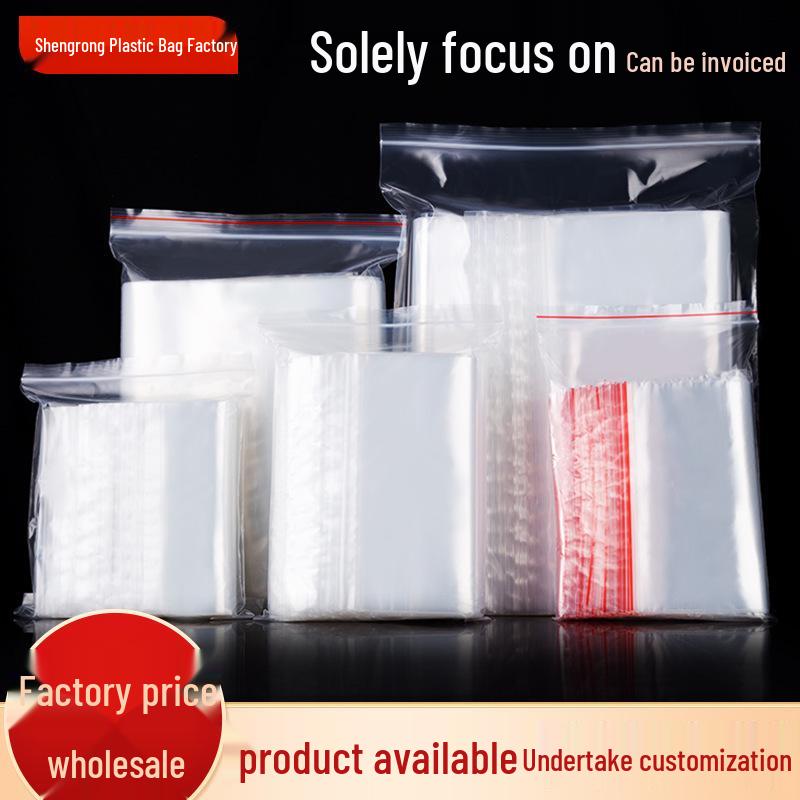 Thickened Transparent PE Self-Sealing Bags for Clothing and Food Packaging