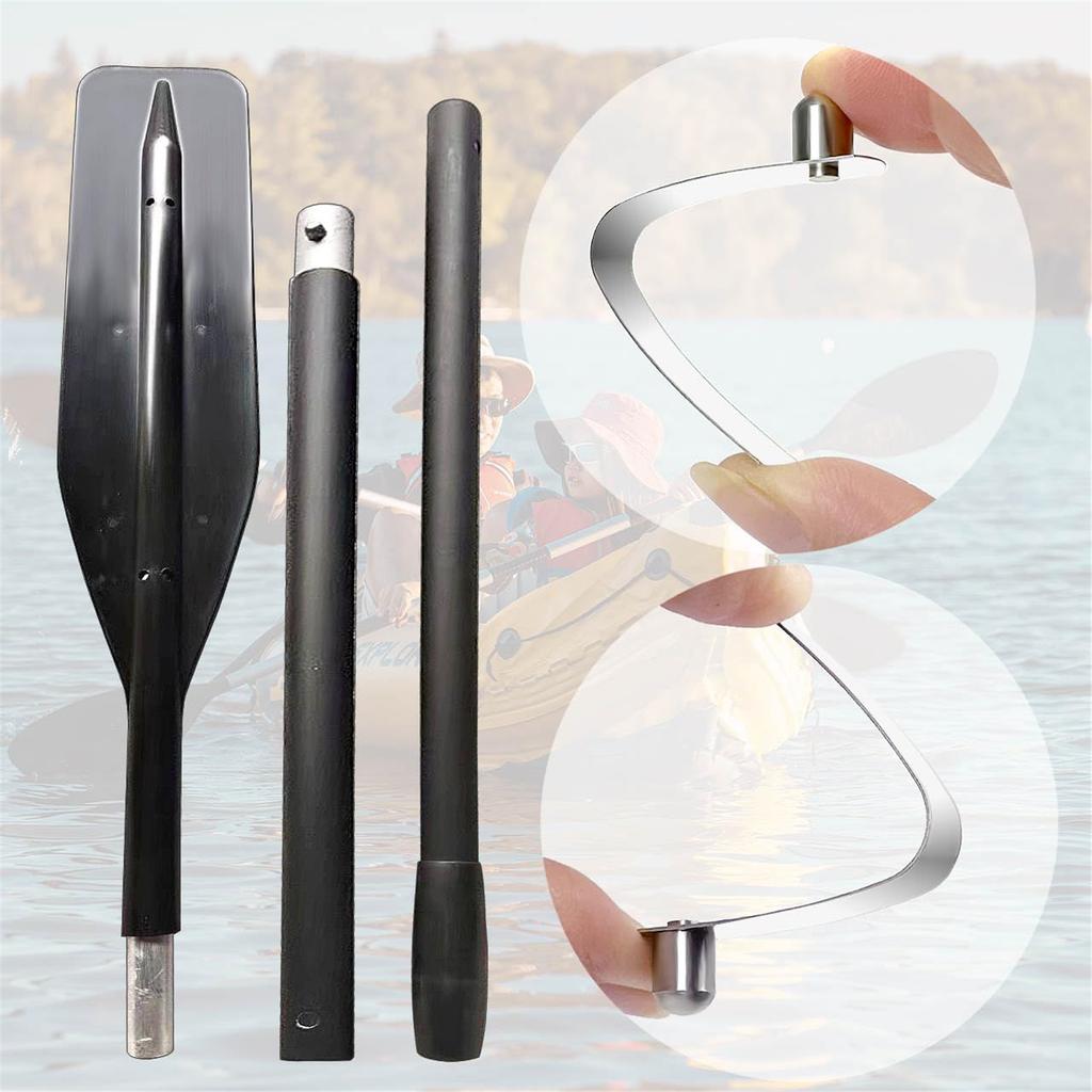 6Pcs Stainless Steel Kayak Paddle Spring Clips Replacement Awning Tent Poles Push Button Clips Tube Locking Pin Clips