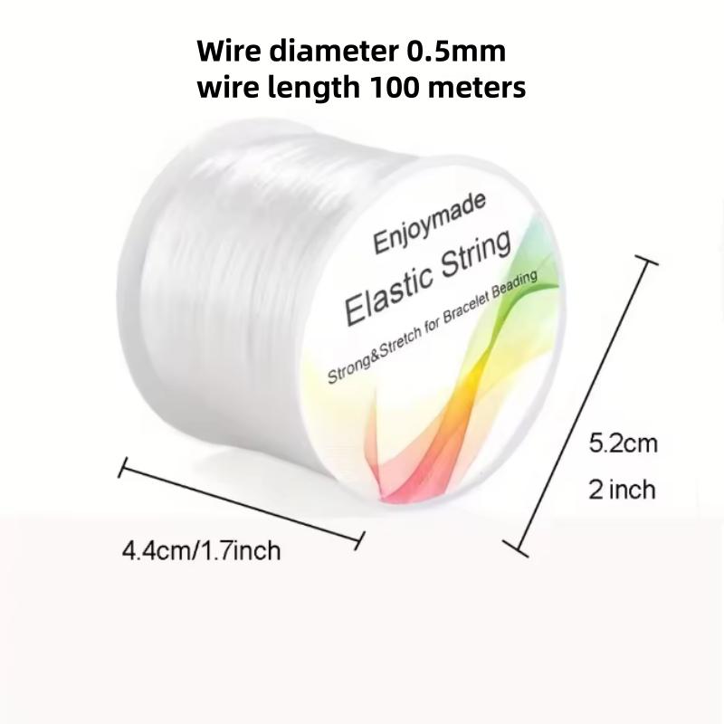 

100 meters Crystal Transparent Elastic Bracelet String Cord For Jewelry Making And Bracelet Necklace Making Diy Sewing Thread