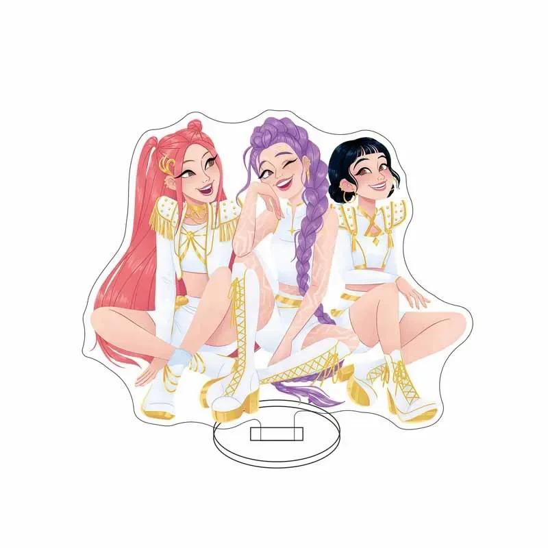 KPOP DÄMONENJÄGER Anime Acryl Aufsteller Modellplatte Dekoration Originalität Schreibtisch Figur Display Fans Geschenk Cartoon Prime Produkte