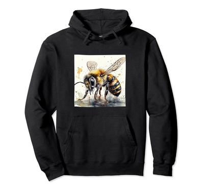 Bee, Honeybee, Bumblebee Watercolor Graphic Hoodie