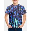 Fashion Men's Children's Clothing Crew Neck Short Sleeve 3D Casual Color Printing Casual Short Sleeve Crew Neck T-Shirt
