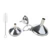 3Pcs Food Grade Metal Small Funnel Stainless Steel Kitchen Funnel Set Kitchen Tool Small Mouth Funnel Enduring