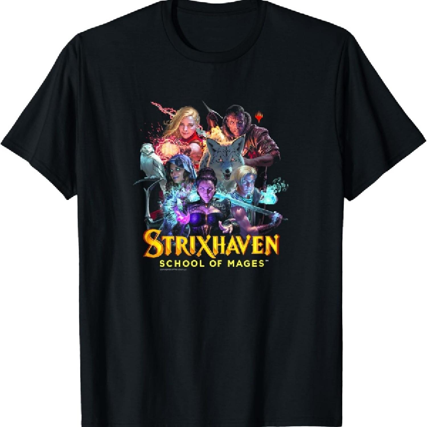

Magic The Gathering Strixhaven Planeswalkers Collage Dark T-Shirt XXXXXL чорний