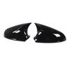 Pair of Glossy Black Rearview Mirror Cover Cap Enhance Vehicle Appearance Replacement for Vauxhall