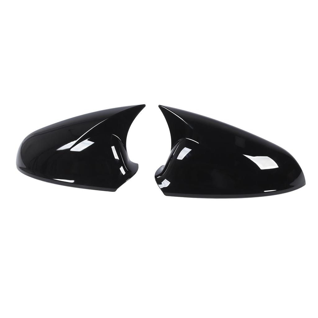 Pair of Glossy Black Rearview Mirror Cover Cap Enhance Vehicle Appearance Replacement for Vauxhall