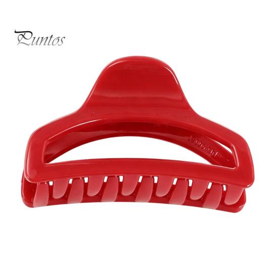 Non-slip Hair Clip Back Head Claw, Hollow Design Shark with Anti-slip Thick Claw Teeth, Lightweight Acrylic Shower for Long Macaron Color