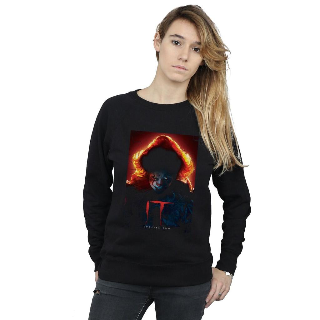 It Chapter 2 Womens/Ladies Pennywise Poster Sweatshirt