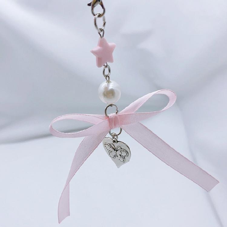 Fünfzackige Sternanhänger Anhängeetiketten Acryl Schleife Lanyard Schlüsselanhänger Schmuck