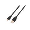 Aisens USB 2.0 Cable Aisens A101-0026/ Usb Male - Miniusb Male/ Up To 2.5w/ 60mbps/ 3m/ Black