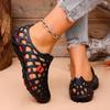 Women's Sandals Flat Sole One Kick Hollow Anti-Slip Sole Shoes Women Leisure Outdoor Summer New Roman Novelty Sandalias De Mujer