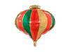 Green-Red Christmas Bauble Foil Balloon 51X49 Cm