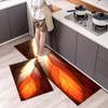Anti Fatigue Kitchen Rugs, OneHouse plant Print Waterproof Non-Slip Thick Cushioned Kitchen Mat Heavy Duty Comfort Standing Mat for Kitchen