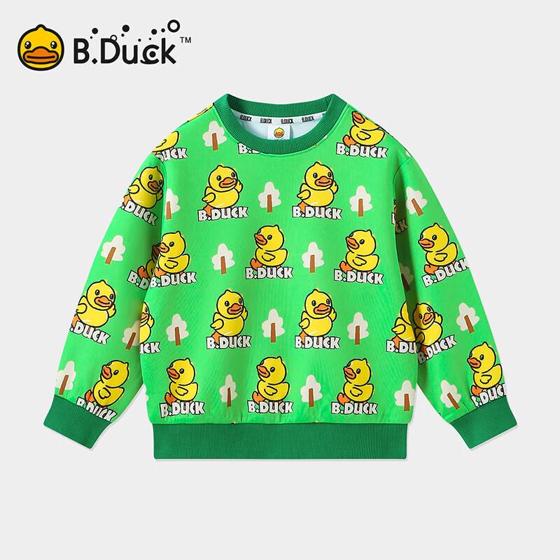 B.Duck Kids  Full-Print Crew Neck Long-Sleeve Sweatshirt 105CM