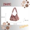 Nylon Shoulder Large Crinkled Crossbody Tote for and Travel 1/2plus Women's Bag, Capacity, Lightweight, Drawstring, Bag, Casual, Commuting, School,