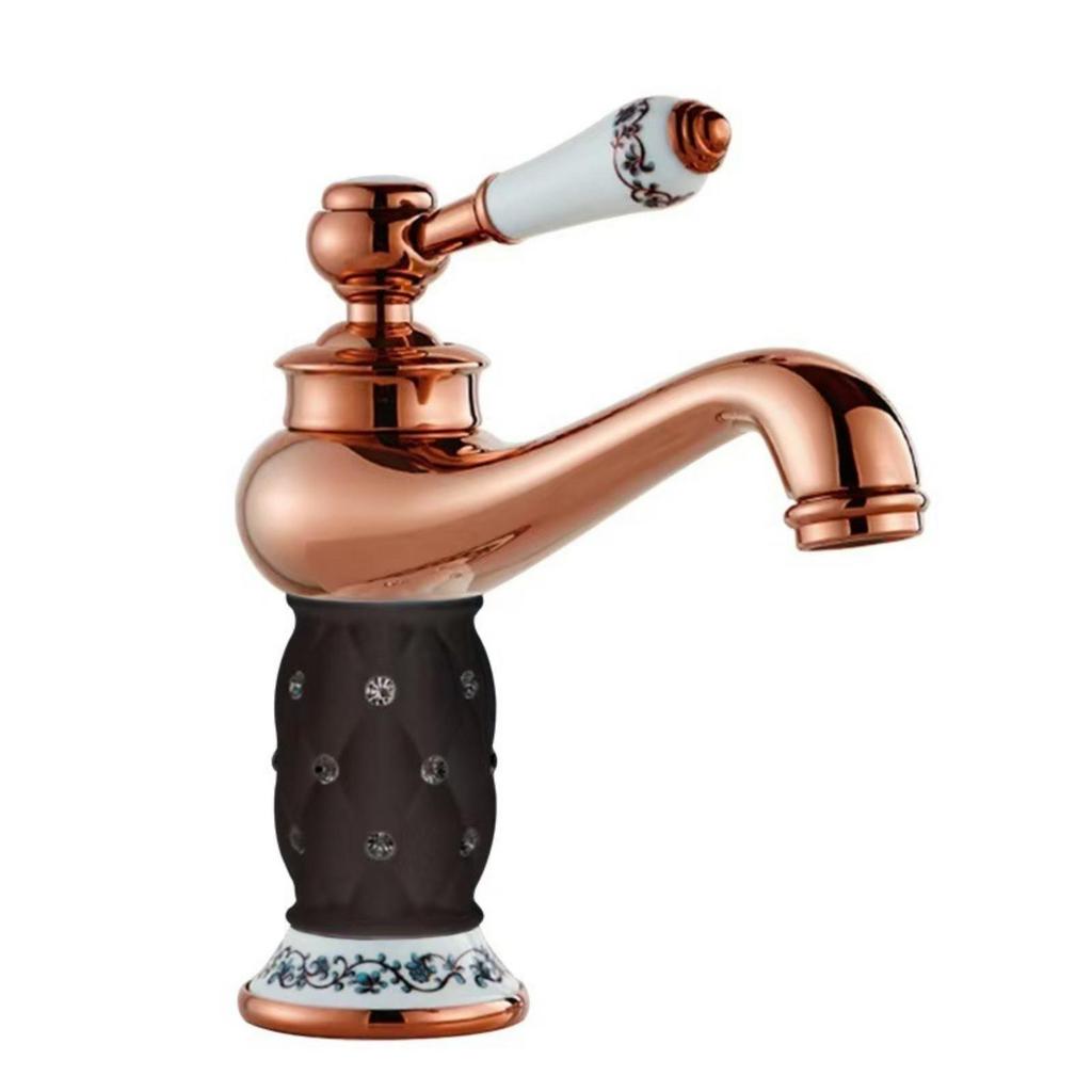 Single-Handle Bathroom Faucet Classic Sink Tap Curved for Vanity