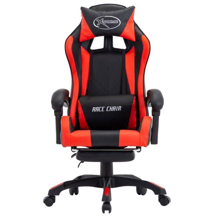 VidaXL Gaming Armchair with Footrest Reclining Chair Computer Armchair Work Office Interior Red and 287987