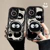 Applicable To Vivos16pro Mobile Phone Case X90/80 Silicone Soft Shell S9 Funny Cartoon Briquette Stand Y52s Anti-fall