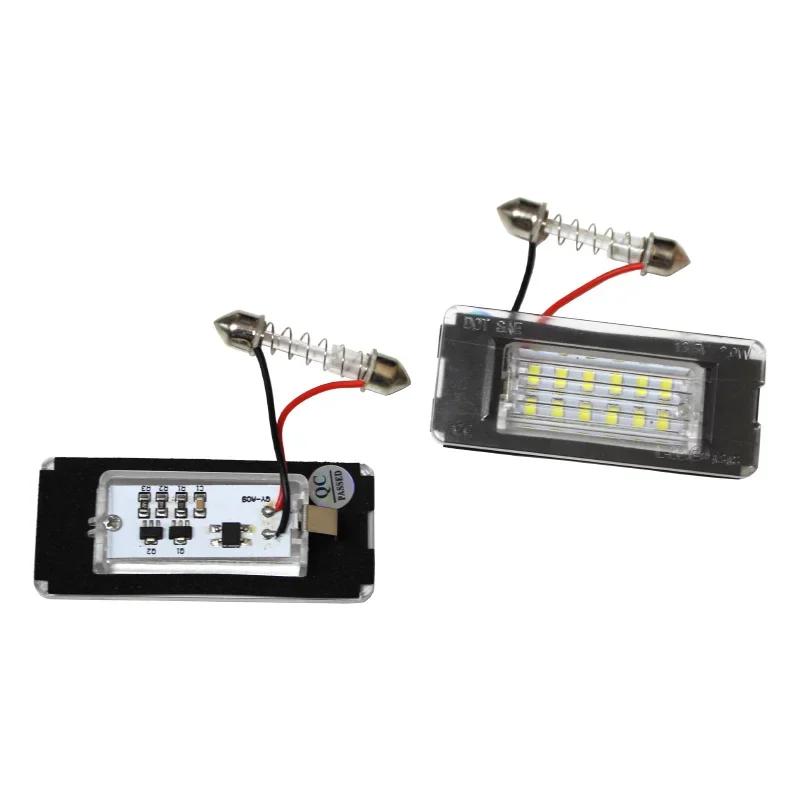 For Mini Cooper R56 R57 R58 R59 R50 R52 R53 LED License Plate Light 1PCS White Car Number Lamp Error Free