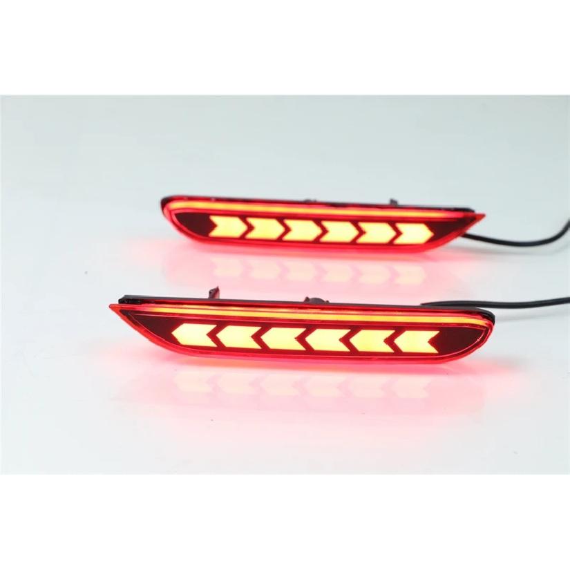1 Pair Multi-function Car LED Reflector Lamp Rear Fog Lamp Tail Rear Bumper Light Brake Light For Nissan Teana Altima