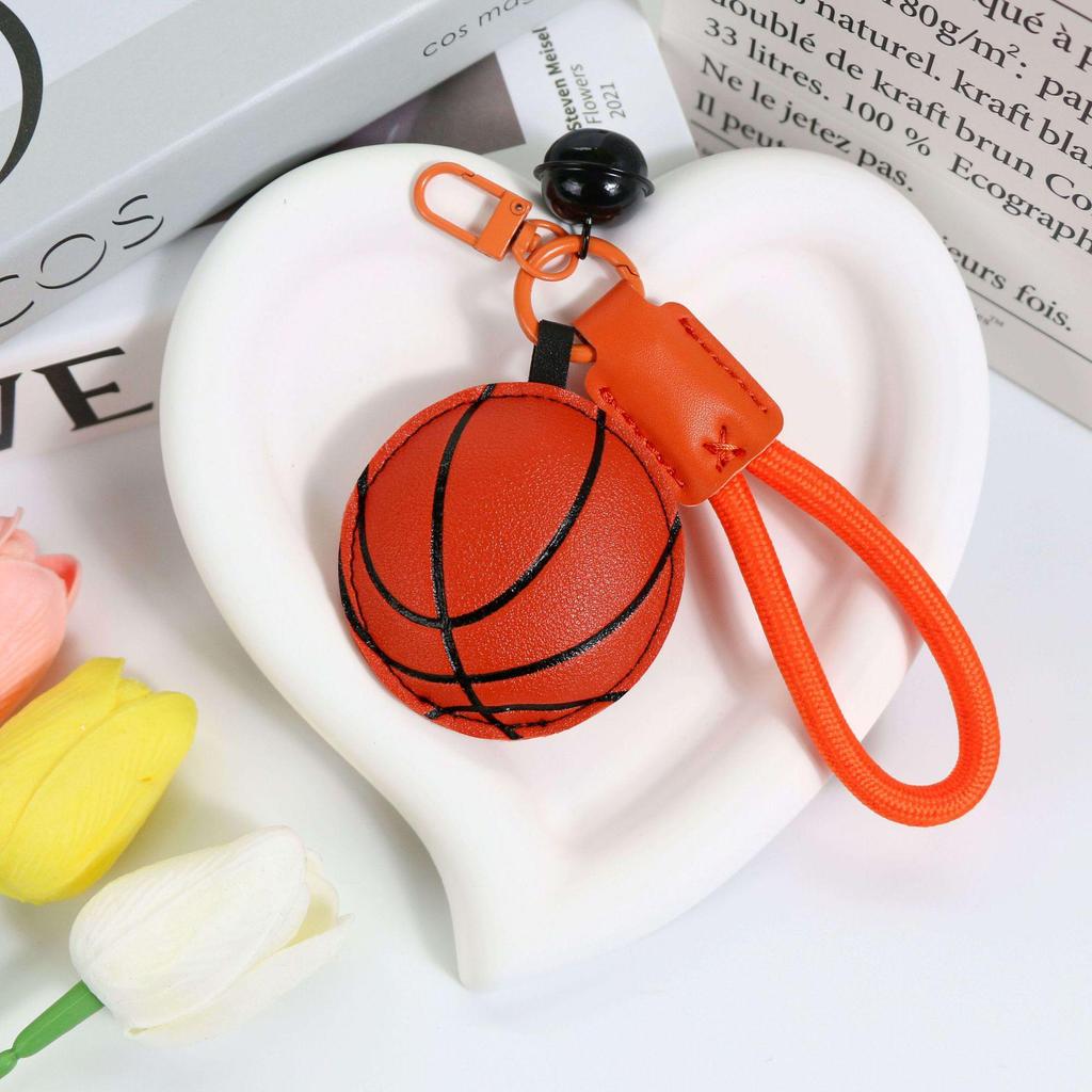 Basketball, Baseball, Football Leather Keychain Pendant - Women's Bag Charm