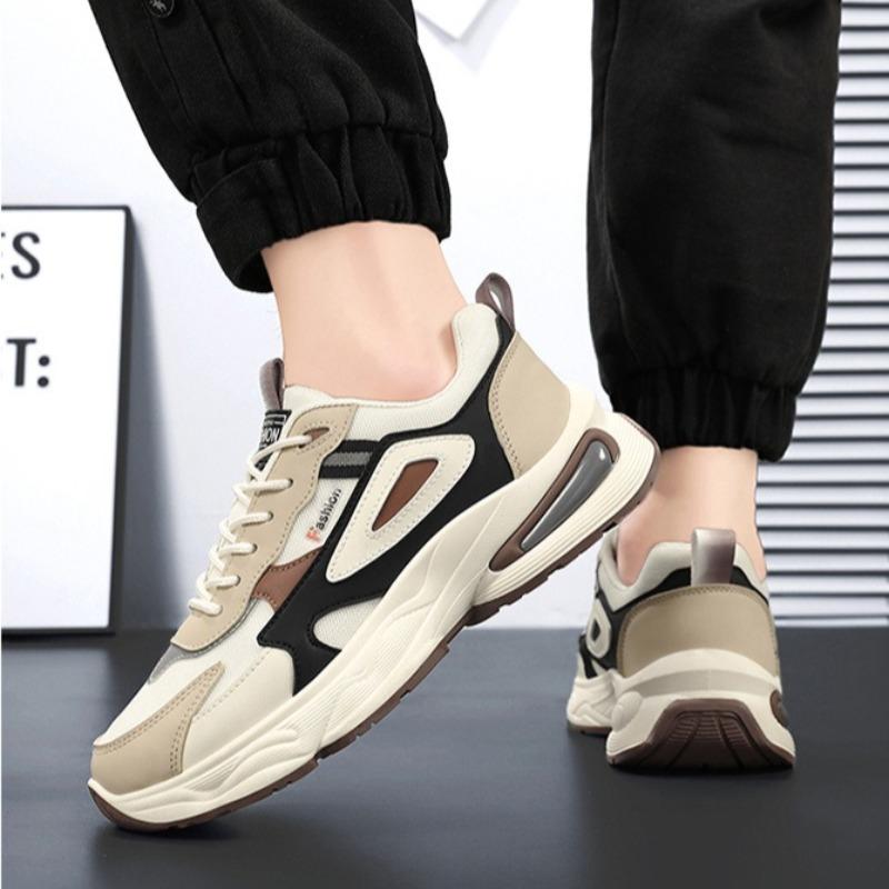 Men's Shoes Youth Student Sports Shoes Mesh Breathable Casual Oes Tennis Training Shoe Lace Up Platform Shoes for Men's Sneakers