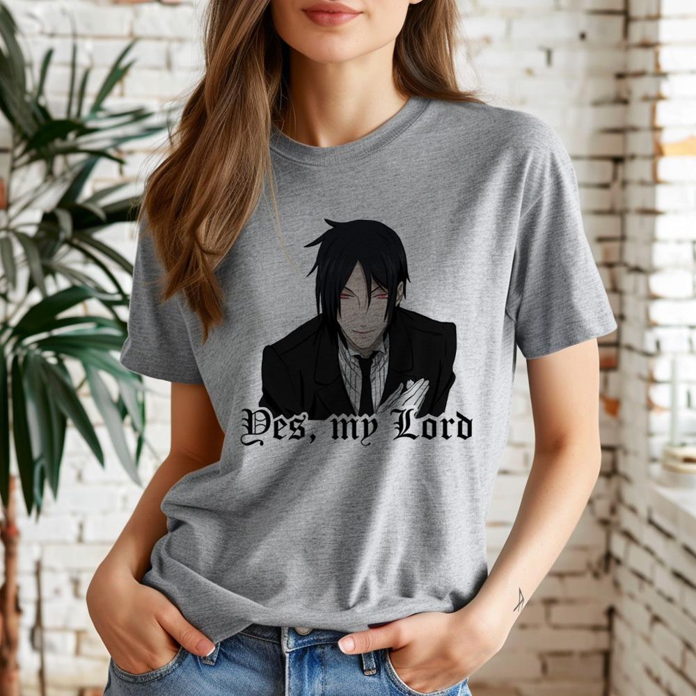 Black Butler shirt women Psychedelic women Graphic Retro korean clothes University t-shirt Retro harajuku Y2k 2000s Grunge